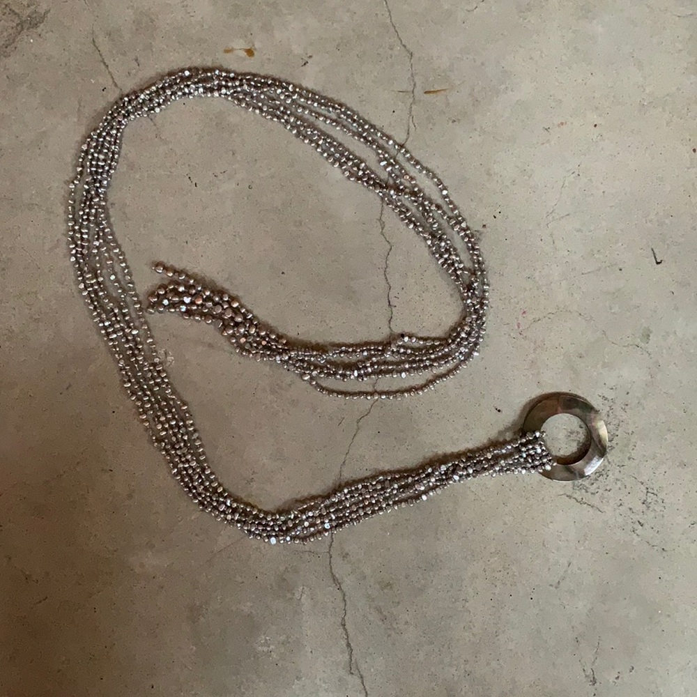 Beaded Womens belt or necklace- versatile.